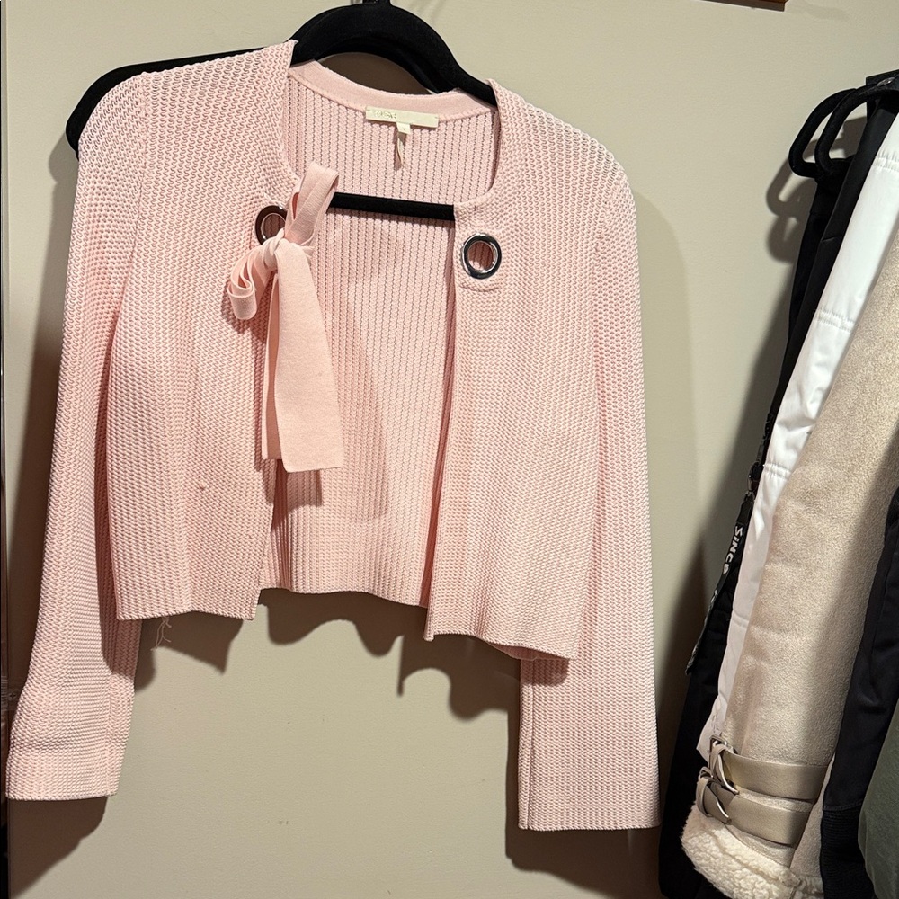 Maje Pink Knit Jacket